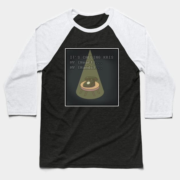 Spamton Phone Baseball T-Shirt by Magi 